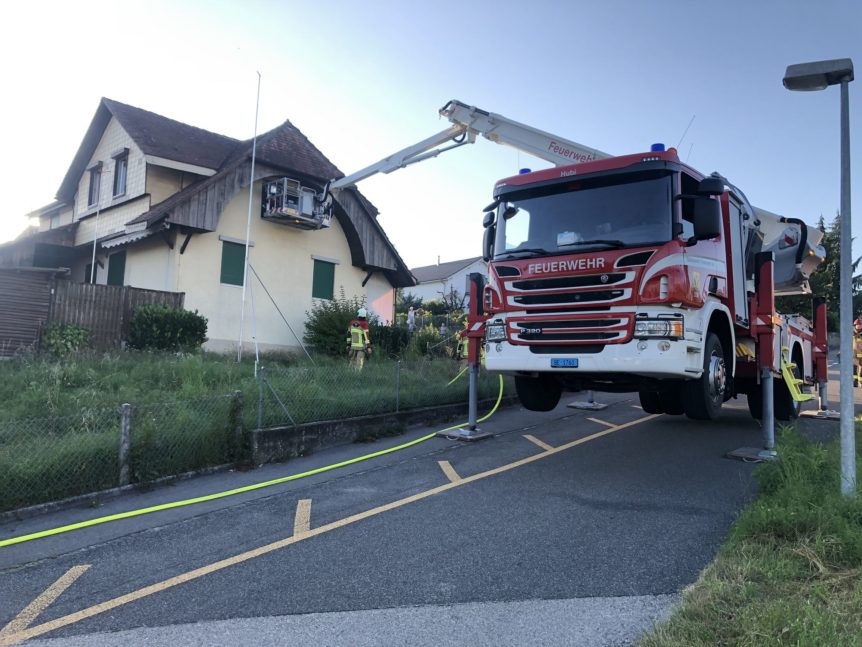 Ersteinsatzübung Feuerwehr Ins 18.08.2021