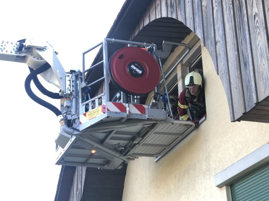 Ersteinsatzübung Feuerwehr Ins 18.08.2021