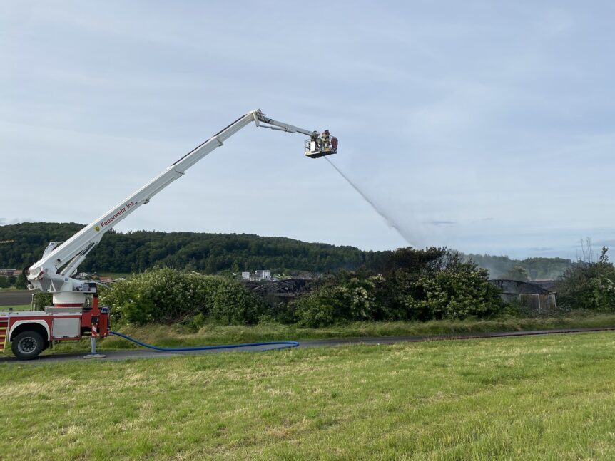 26.05.2025 Brand Gewächshaus in Gampelen