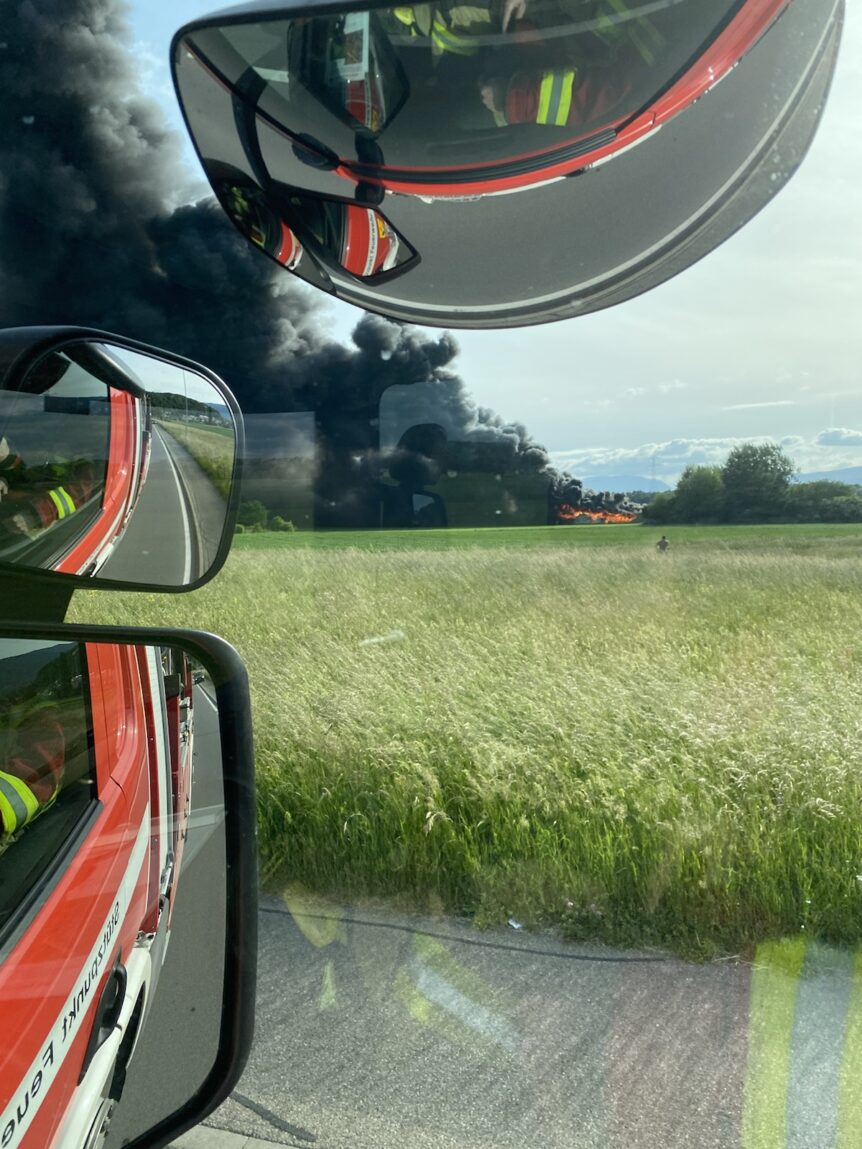 26.05.2025 Brand Gewächshaus in Gampelen
