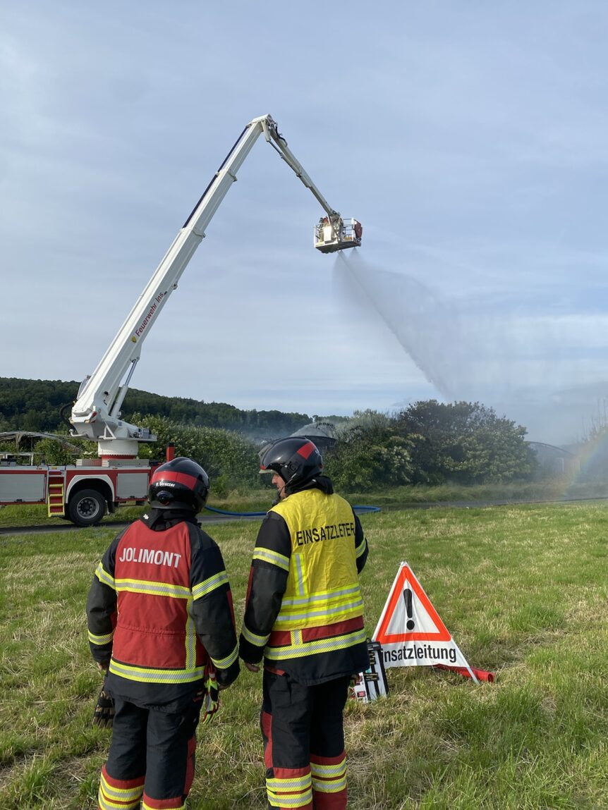 26.05.2025 Brand Gewächshaus in Gampelen