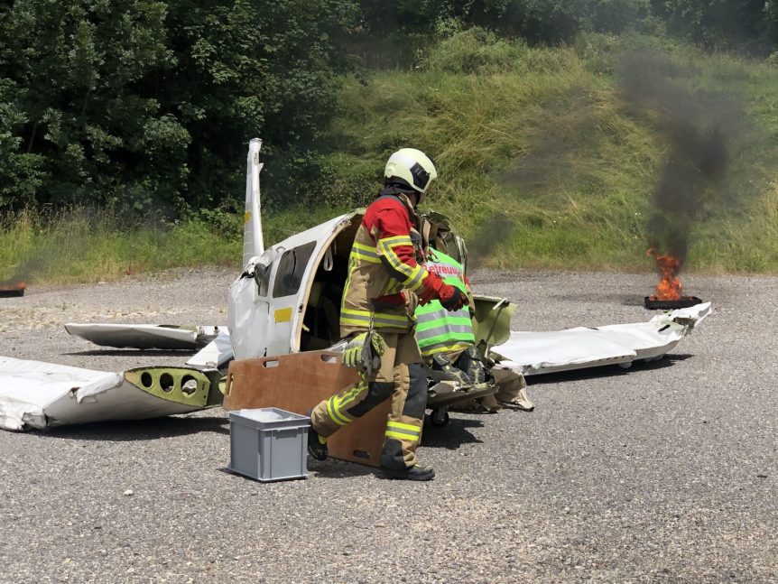 Einsatzübungen der Feuerwehr Ins vom 26.06.2021