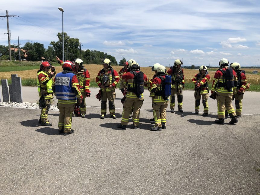 Einsatzübungen der Feuerwehr Ins vom 26.06.2021