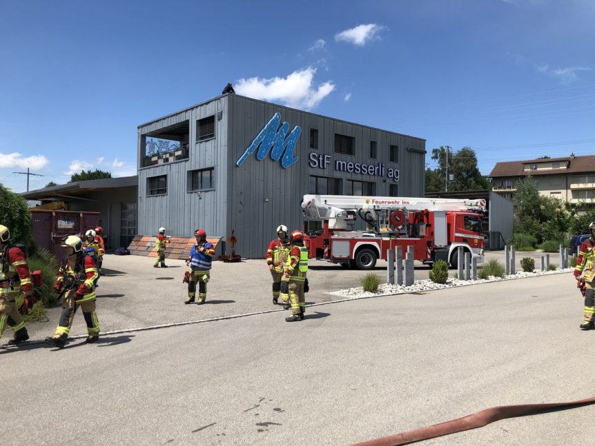 Einsatzübungen der Feuerwehr Ins vom 26.06.2021